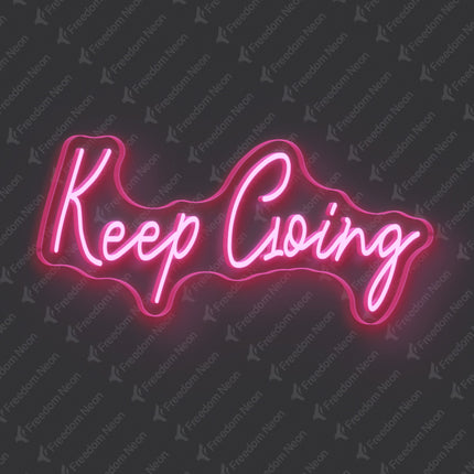 Light Pink Keep Going Neon Sign