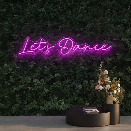 Pink Let's Dance Neon Sign