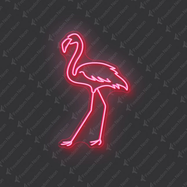 Light Pink Flamingo LED Neon Sign