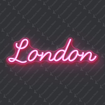 Light Pink London Neon Sign