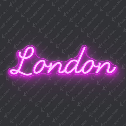 Pink London Neon Sign