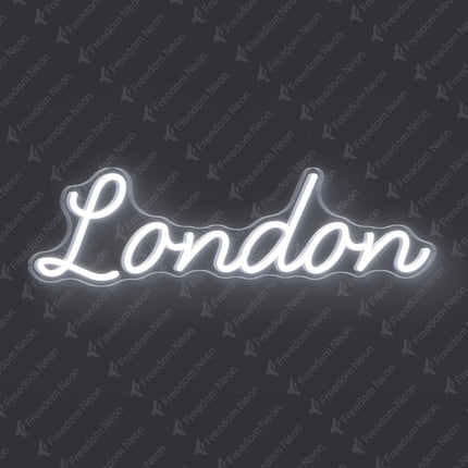White London Neon Sign