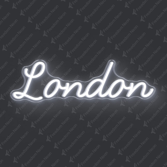 White London Neon Sign