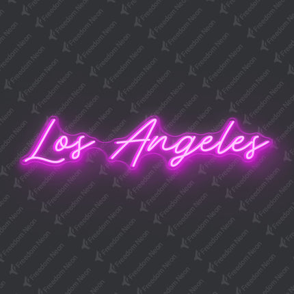 Pink Los Angeles Neon Sign