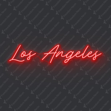 Red Los Angeles Neon Sign