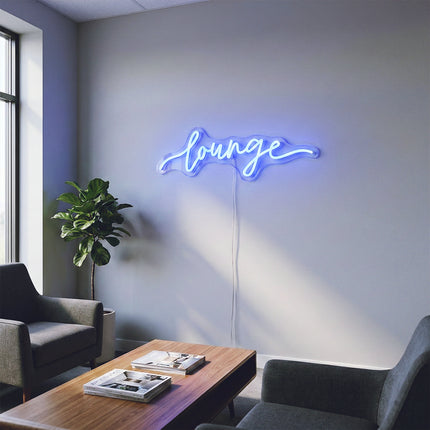 Blue Lounge Neon Sign