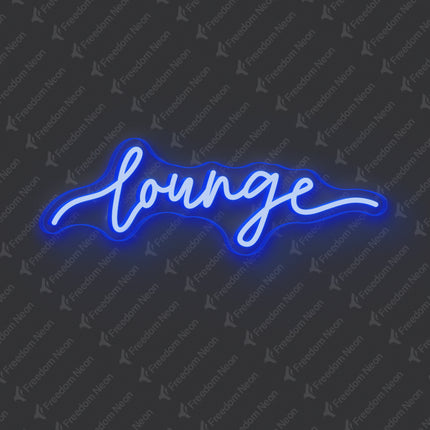 Blue Lounge Neon Sign