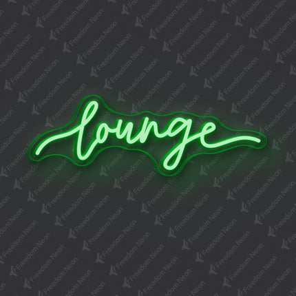 Green Lounge Neon Sign