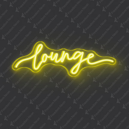 Lemon Yellow Lounge Neon Sign