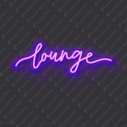 Purple Lounge Neon Sign