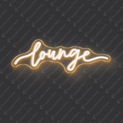 Warm White Lounge Neon Sign