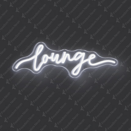 White Lounge Neon Sign