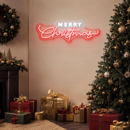 Red Merry Christmas Neon Sign