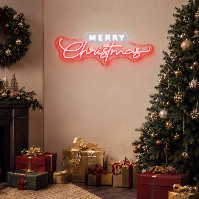 Red Merry Christmas Neon Sign