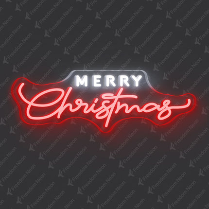 Red Merry Christmas Neon Sign