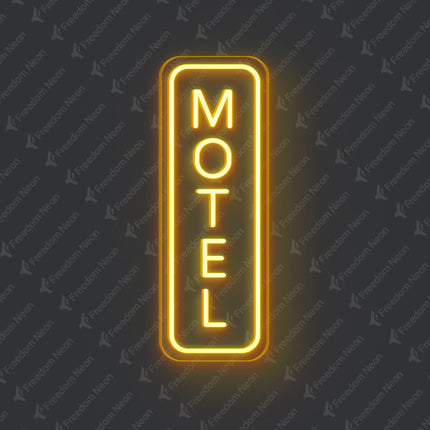 Golden Yellow Motel Neon Sign
