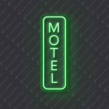 Green Motel Neon Sign
