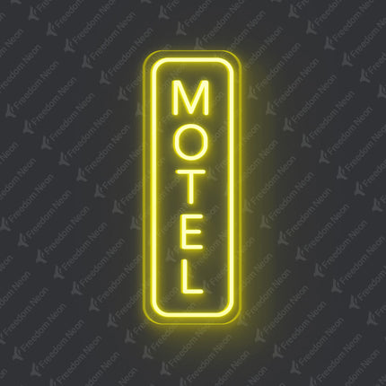 Lemon Yellow Motel Neon Sign
