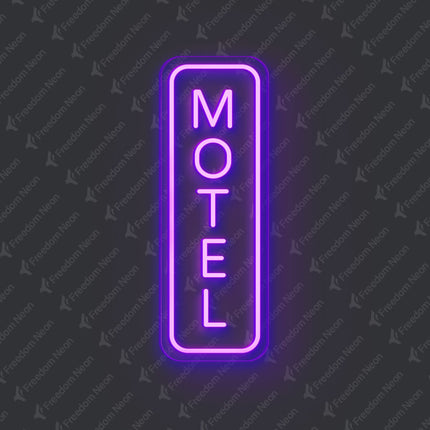 Purple Motel Neon Sign