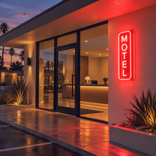 Red Motel Neon Sign