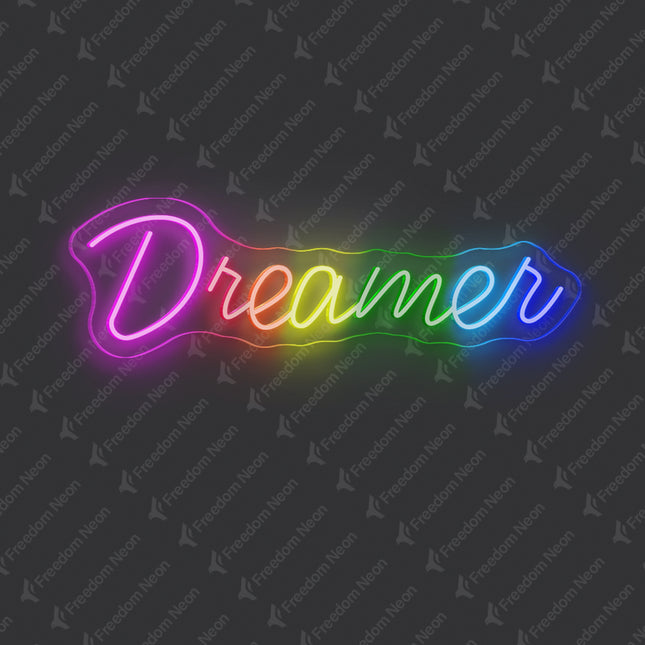 Multicolor Dreamer Neon Sign