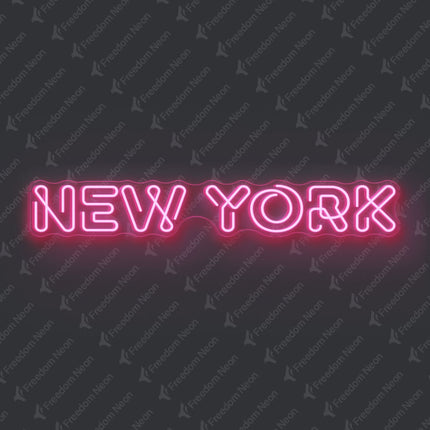 Light Pink New York Neon Sign