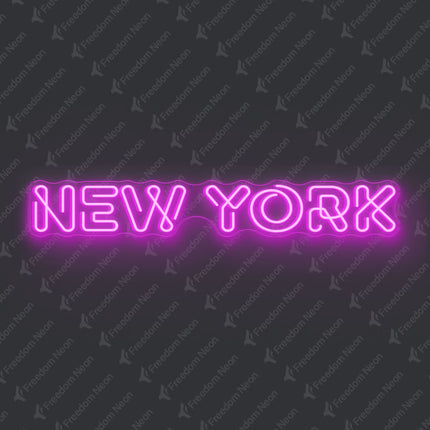 Pink New York Neon Sign