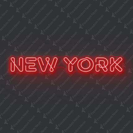 Red New York Neon Sign