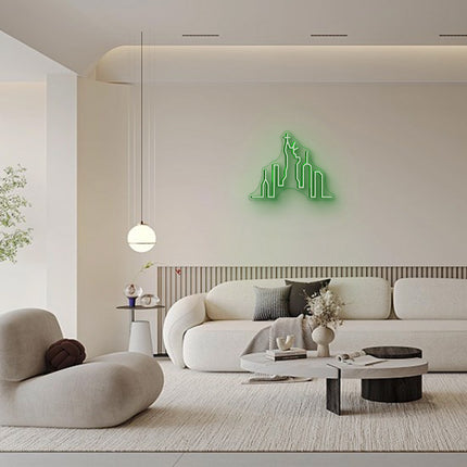 Green New York Statue of Liberty Neon Sign