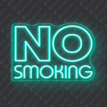 Mint Green No Smoking Neon Sign