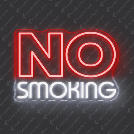Red No Smoking Neon Sign
