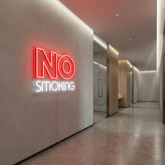 Red No Smoking Neon Sign