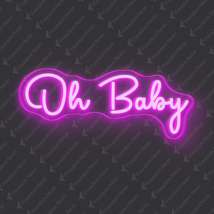 Pink Oh Baby Neon Sign