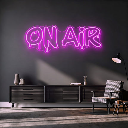 Pink On Air Drip Neon Sign