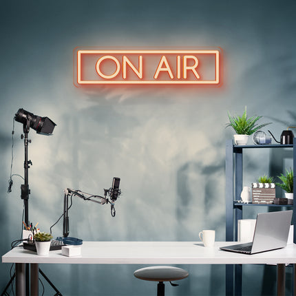 Orange On Air Neon Sign