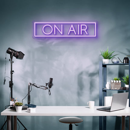 Purple On Air Neon Sign