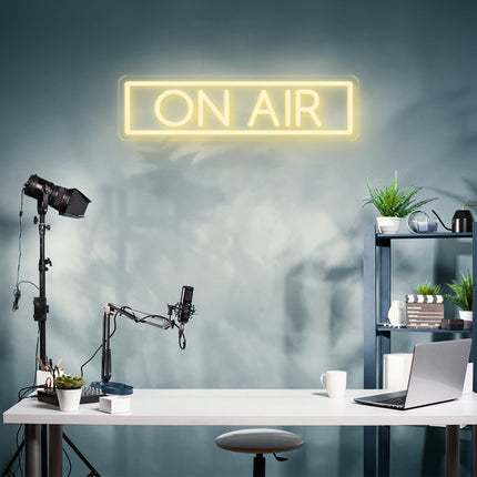 Warm White On Air Neon Sign