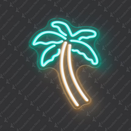 Mint Green Palm Tree Neon Sign