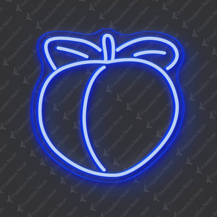 Blue Peach Neon Sign