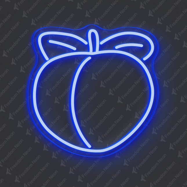 Blue Peach Neon Sign