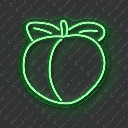 Green Peach Neon Sign