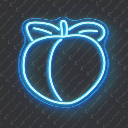 Ice Blue Peach Neon Sign