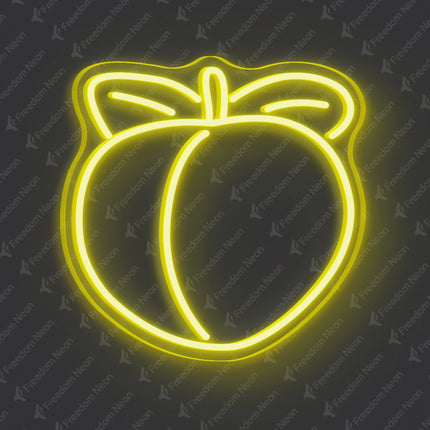 Lemon Yellow Peach Neon Sign