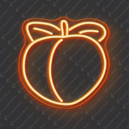 Orange Peach Neon Sign
