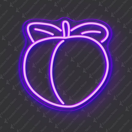 Purple Peach Neon Sign