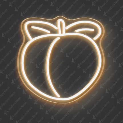 Warm White Peach Neon Sign