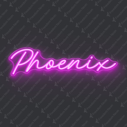 Pink Phoenix Neon Sign