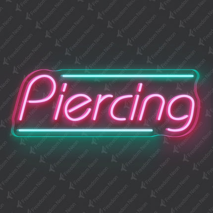 Light Pink Piercing Neon Sign