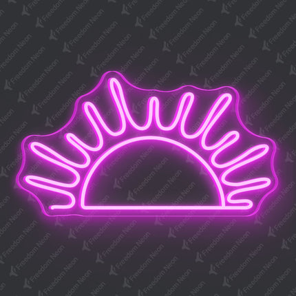 Pink Radiant Rising Sun Neon Sign