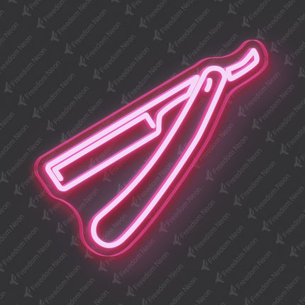 Light Pink Razor Blade Neon Sign